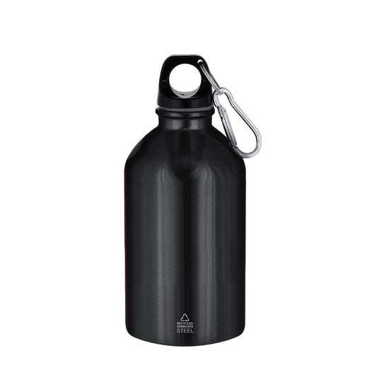Bidón Beyls negro reciclado para merchandising para empresas