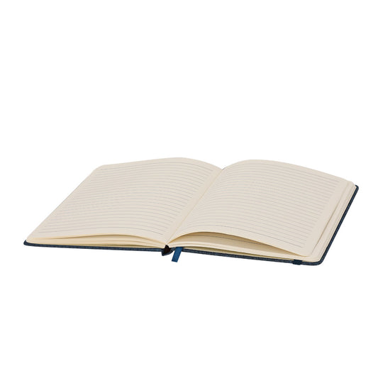 hojas rayadas en Bloc de notas RPET reciclado incluido en welcome pack corporativo