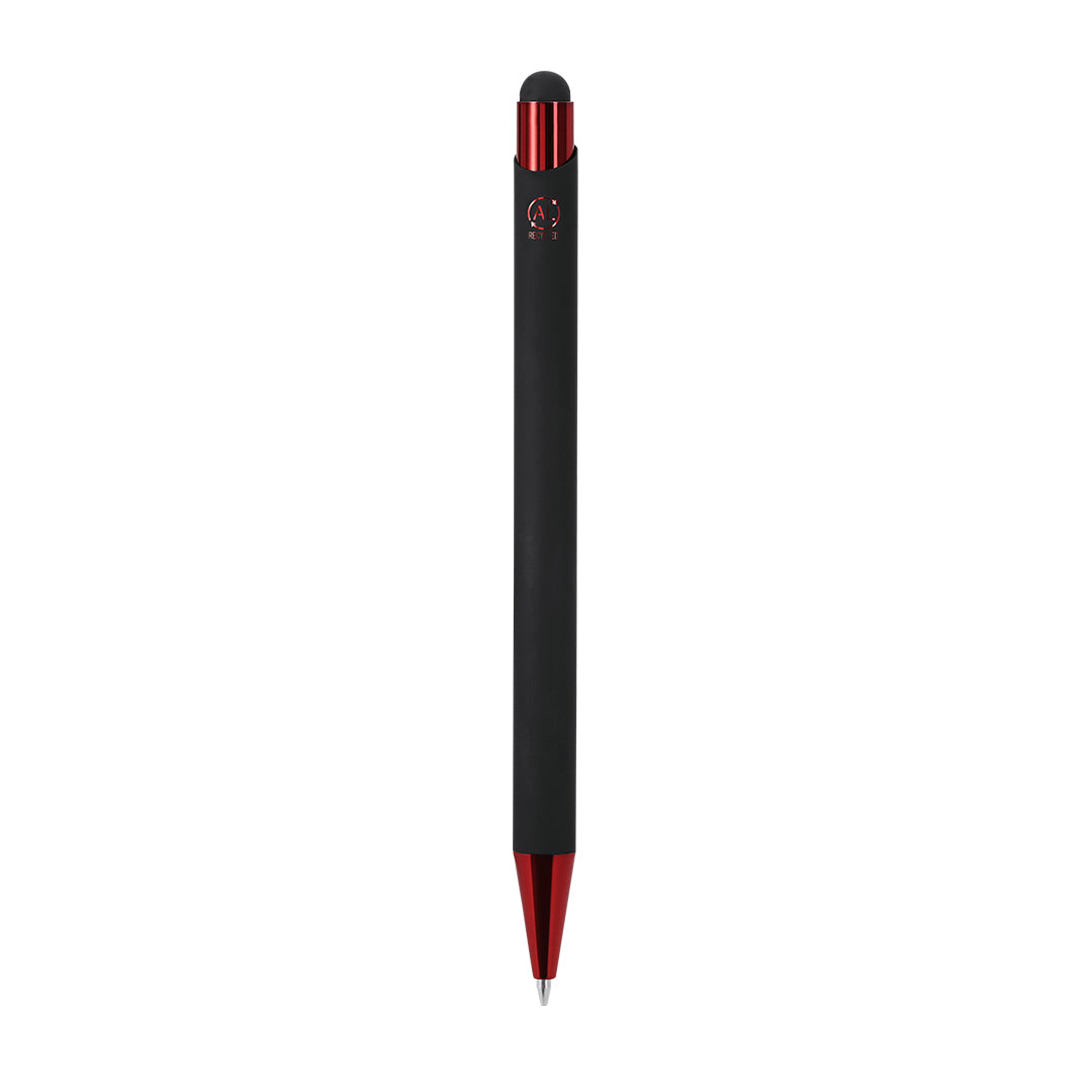 Bolígrafo Pilgrim rojo sostenible para campañas de branding