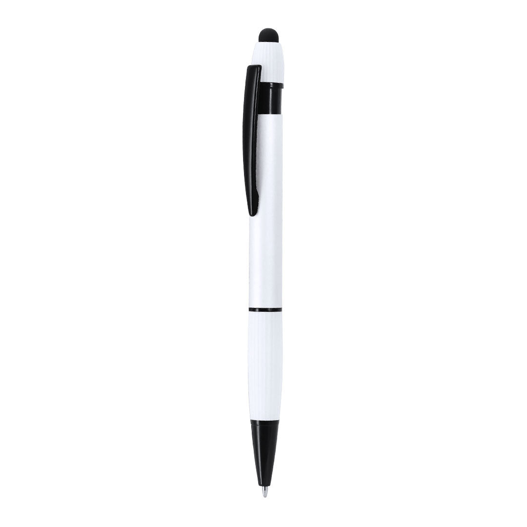 Bolígrafo Turbom blanco reciclado para merchandising para empresas