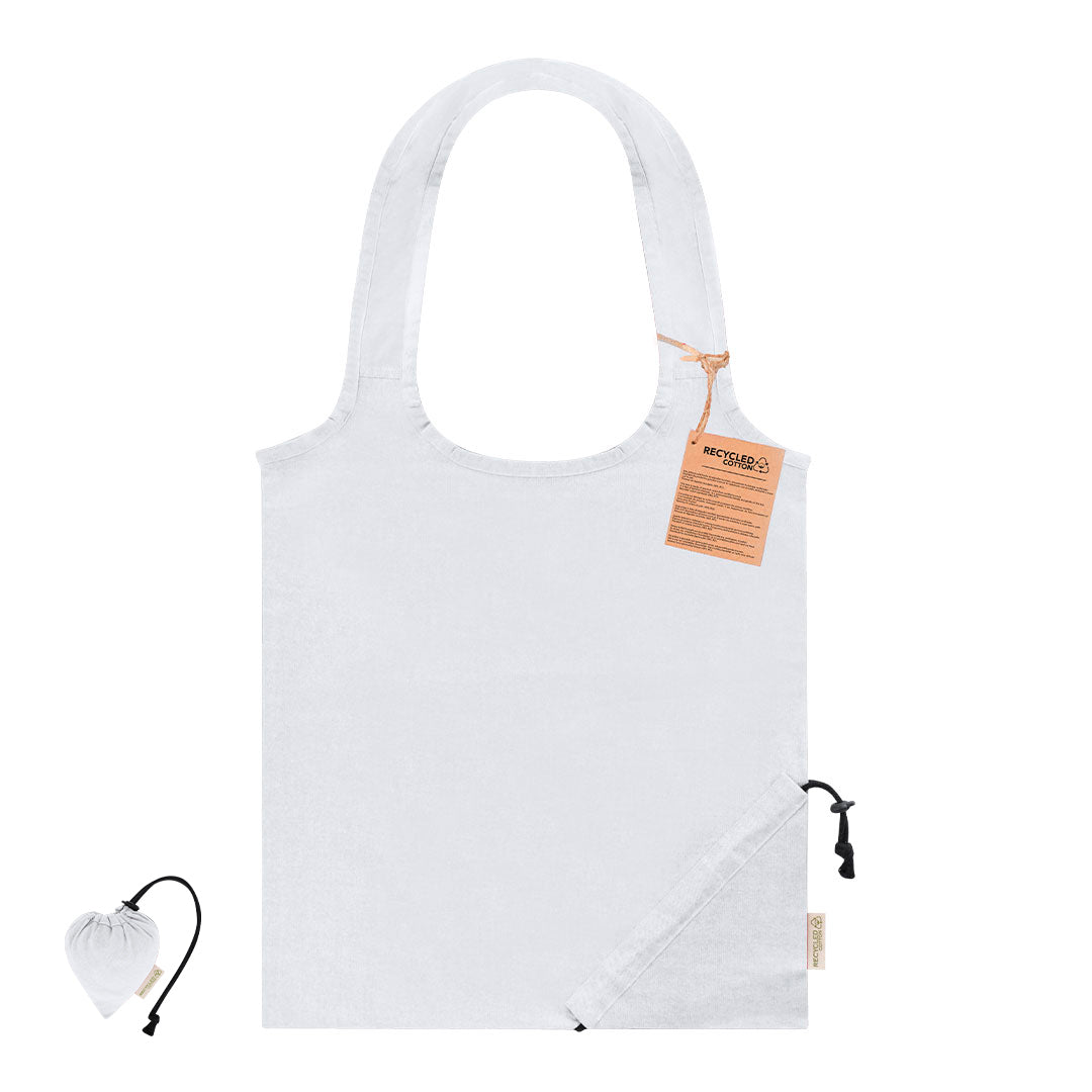 Bolsa Lecton blanca reciclada para merchandising para empresas