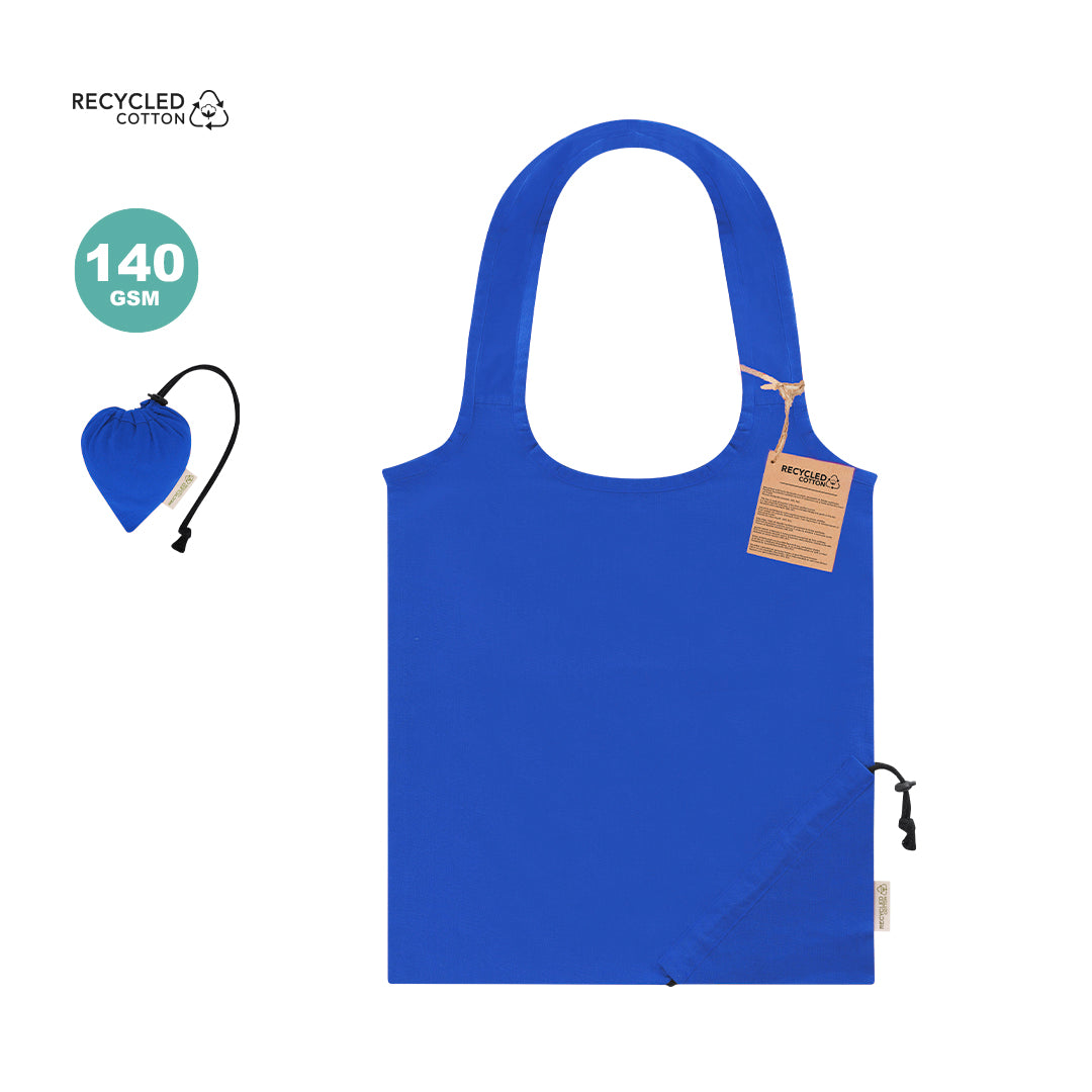 Bolsa plegable sostenible Lecton de algodón reciclado personalizada para empresas