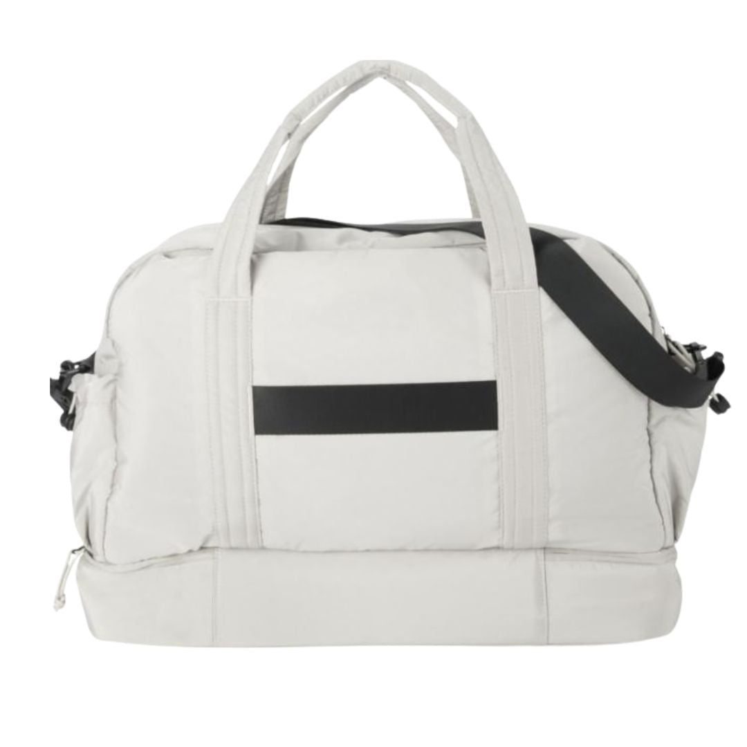 Bolsa reciclada GRS con sistema sujecion maleta ideal para viajes corporativos responsables