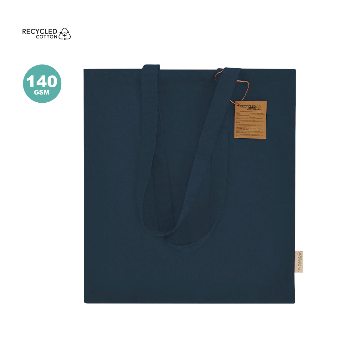 Bolsa sostenible Lovarin de algodón reciclado personalizada para empresas