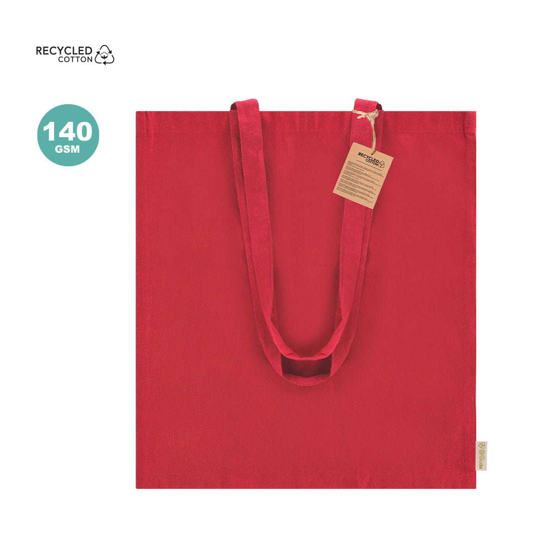 Bolsa sostenible Tayon de algodón reciclado personalizada para empresas