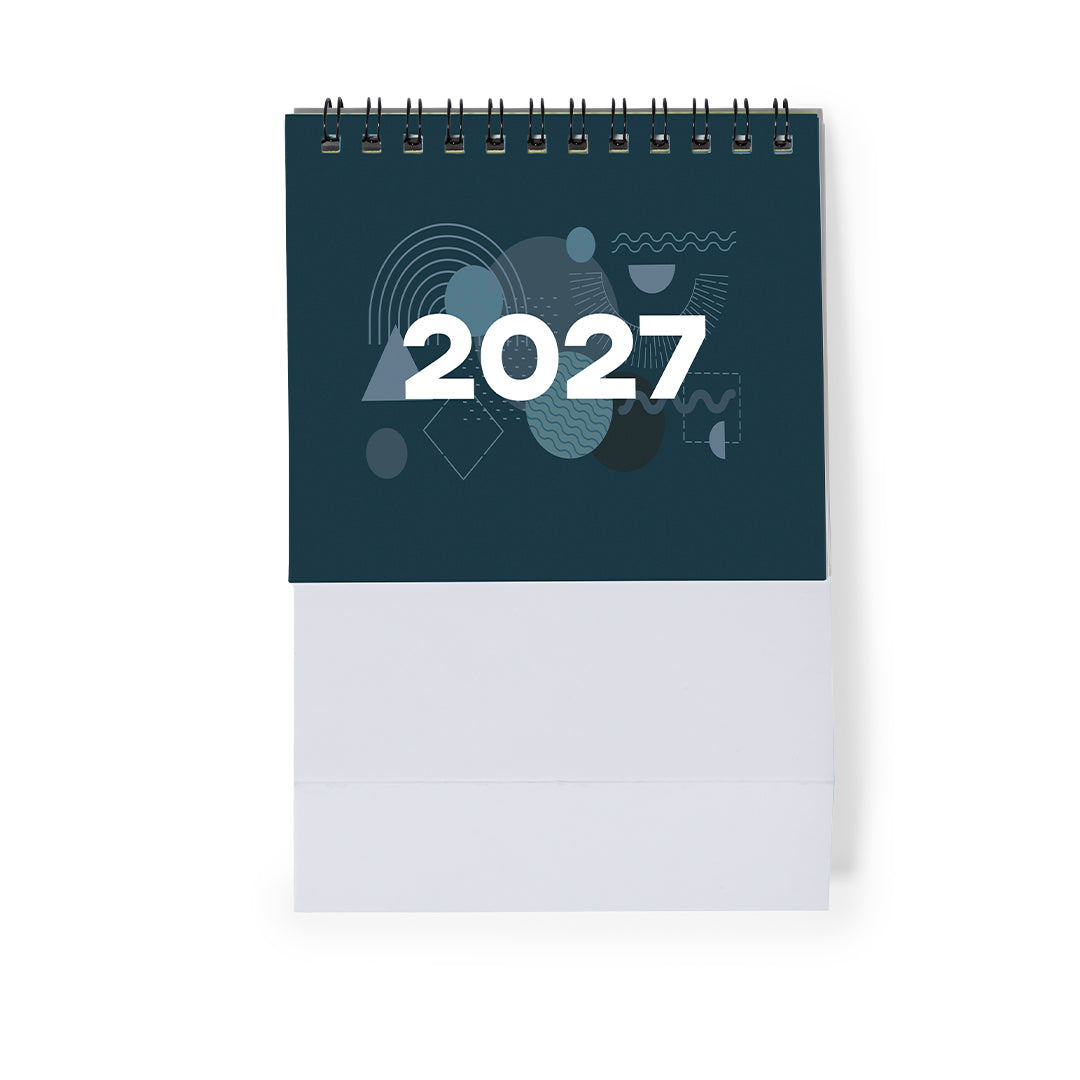 Calendario promocional para oficina con mes actual, anterior y siguiente