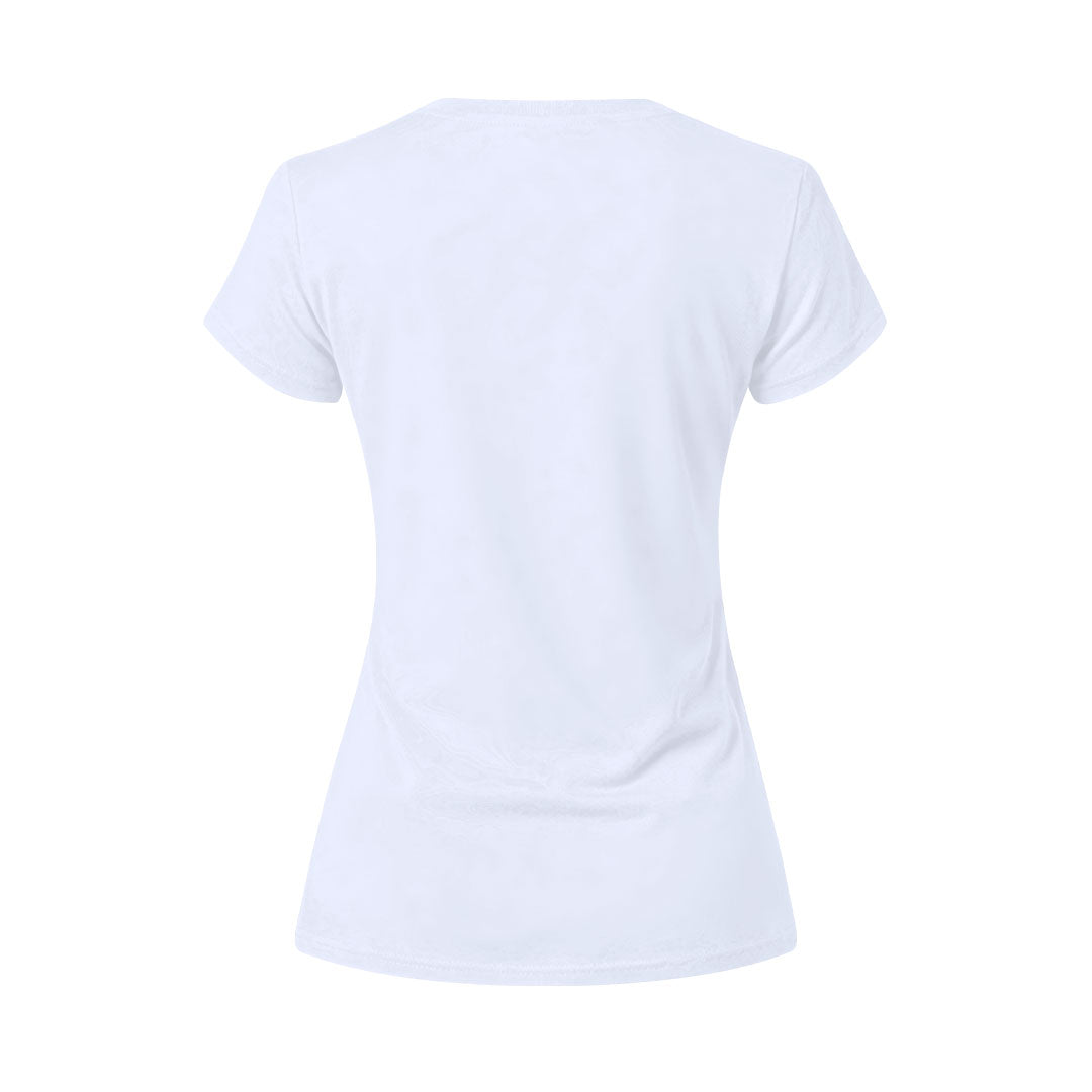 Camiseta mujer blanca para personalización con logo