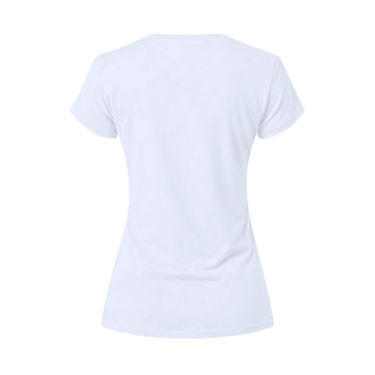 Camiseta mujer blanca para personalización con logo