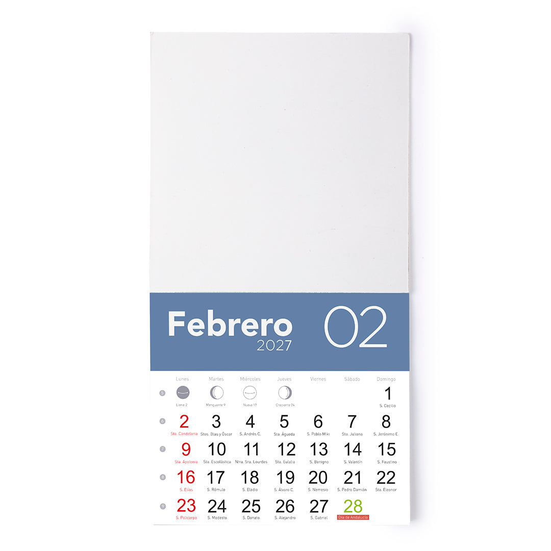 Imán Larip con mes en curso para merchandising para empresas