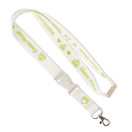 Lanyard desmontable de bambú personalizado para empresas
