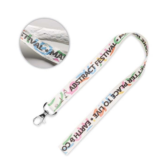Lanyard de papel con semillas fabricado en Europa personalizado para empresas