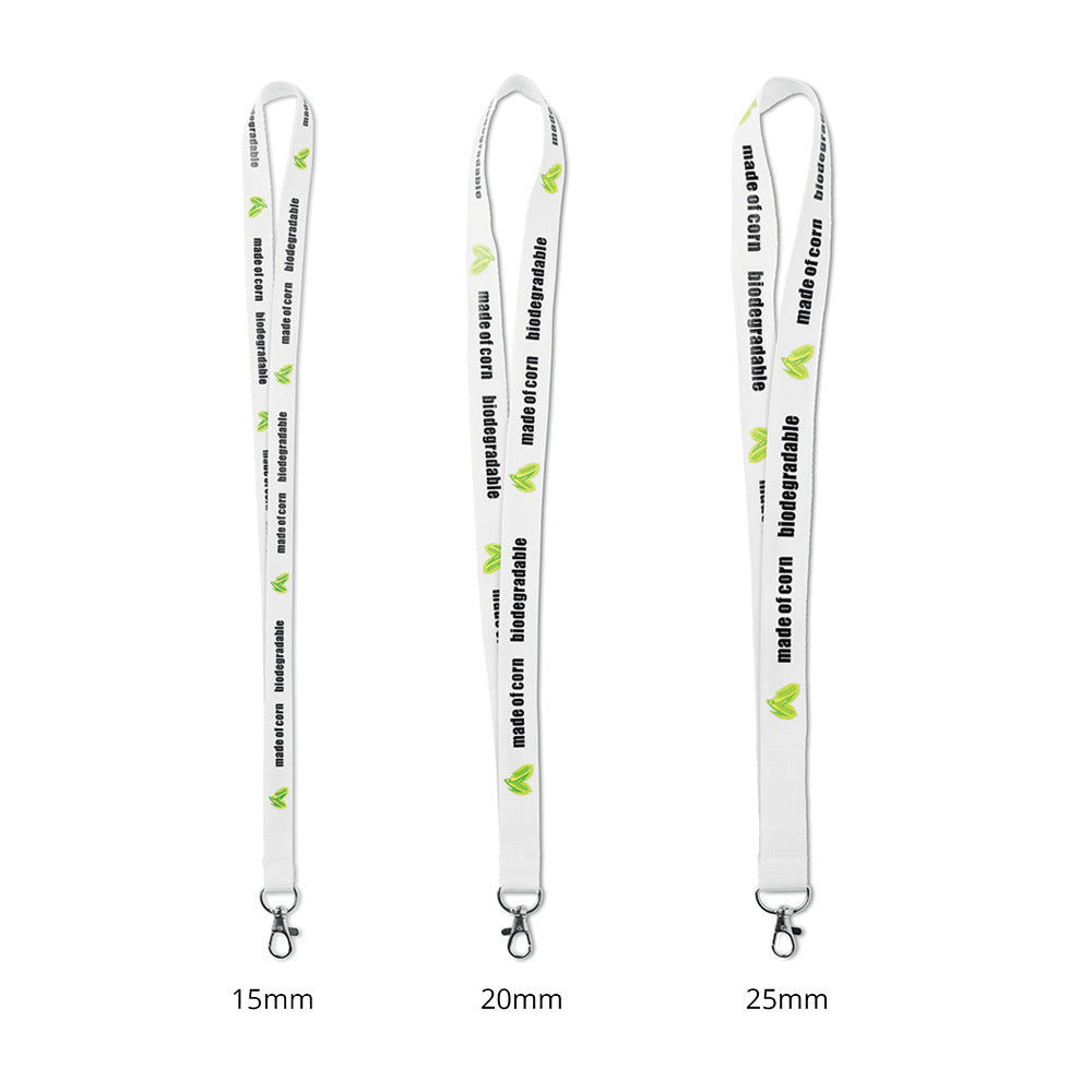 Lanyard de almidón de maíz de 90 cm personalizado con logotipo