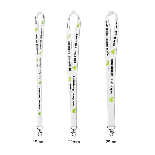 Lanyard de almidón de maíz de 90 cm personalizado con logotipo