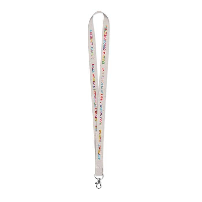Lanyard personalizado que puede plantarse tras su uso