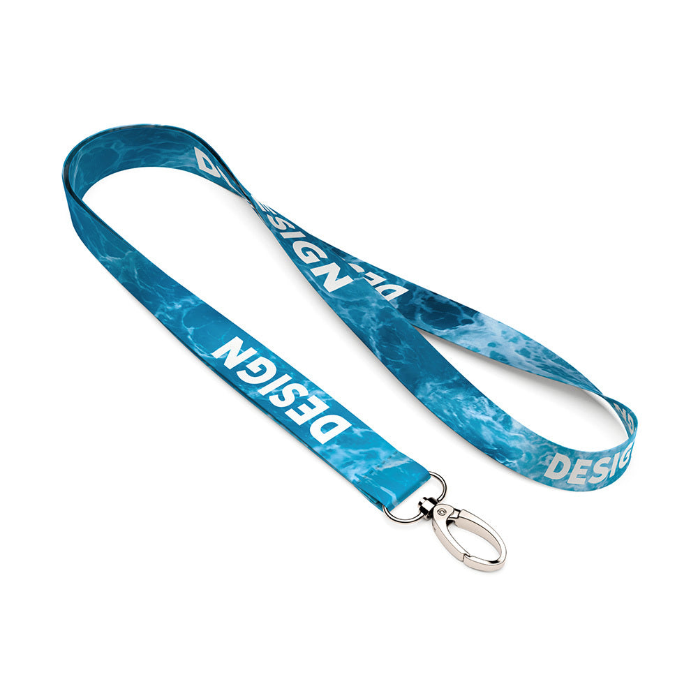 Lanyard RPET personalizado por sublimación a todo color para empresas