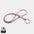 Lanyard lila reciclado fabricado en Portugal huella carbono medida 0,033 kg CO2e