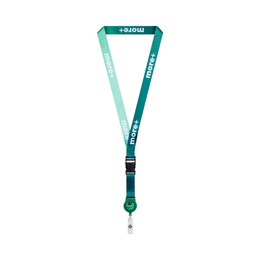 Lanyard desmontable RPET con carrete retráctil personalizado para empresas