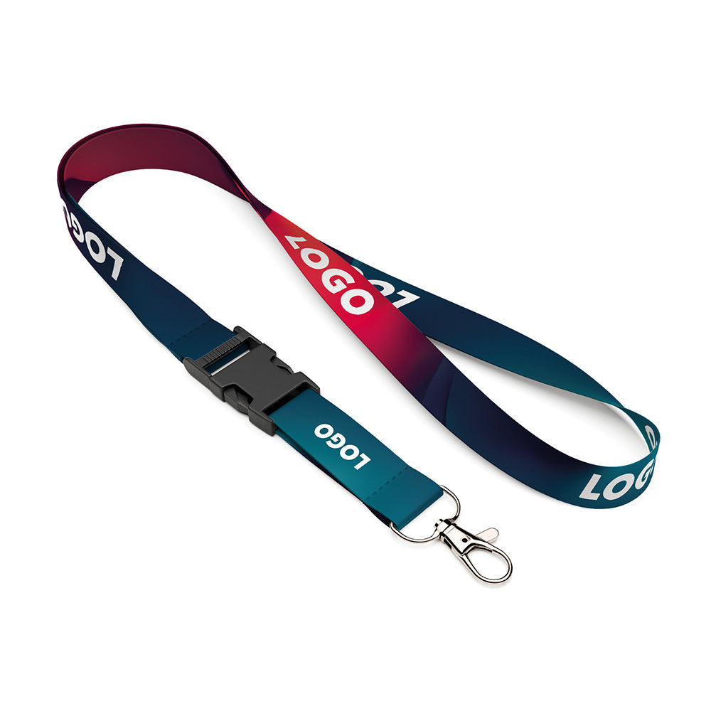 Lanyard RPET desmontable fabricado en Europa personalizado