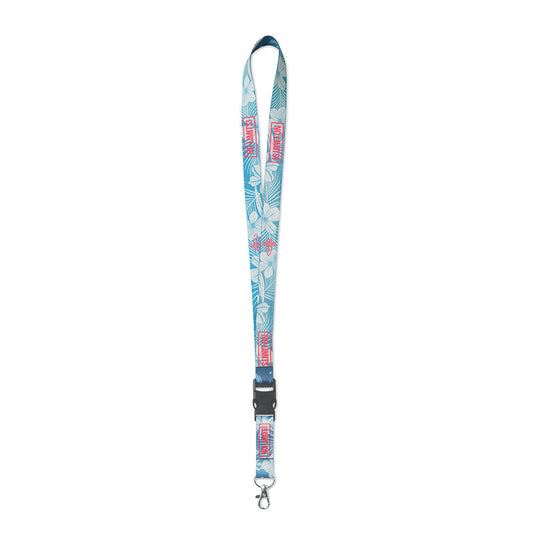 Lanyard corporativo RPET fabricado en la UE para eventos
