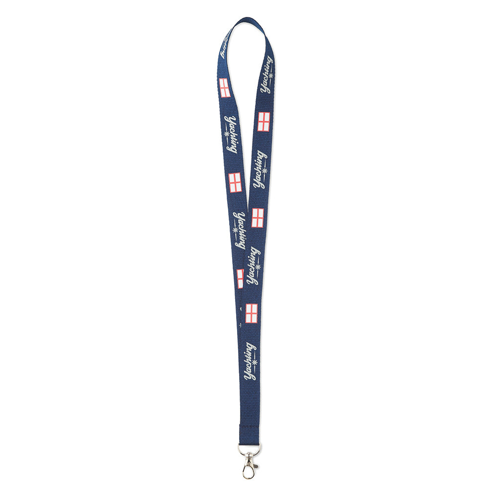 Lanyard de poliéster reciclado de 90 cm personalizado con logotipo