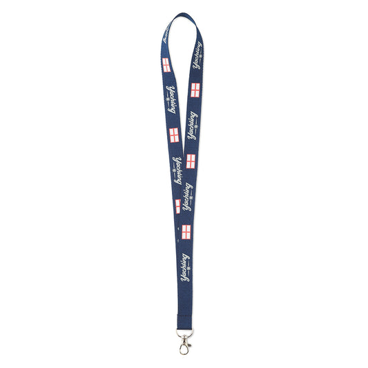 Lanyard de poliéster reciclado de 90 cm personalizado con logotipo