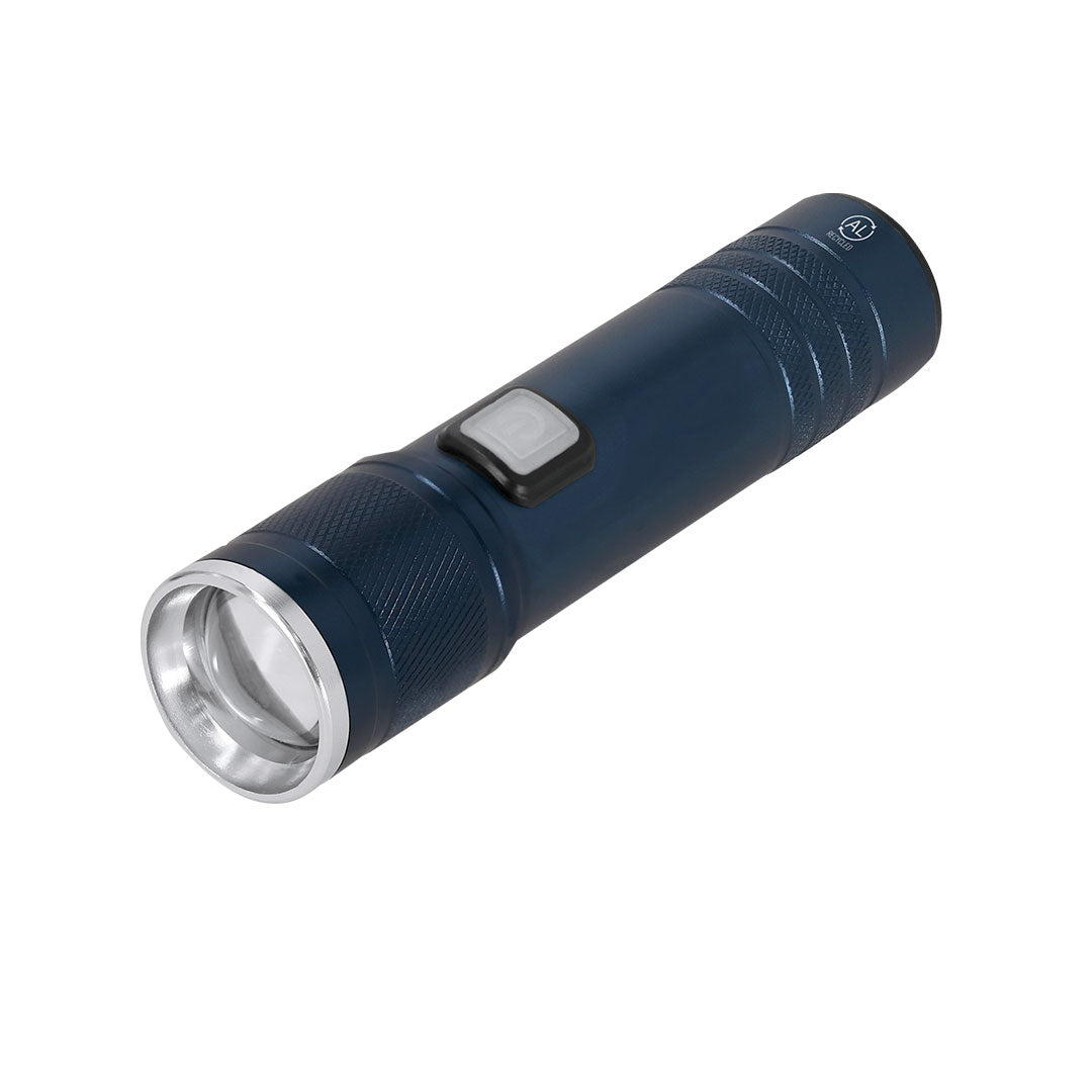 Producto promocional personalizado con tres posiciones de luz y botón lateral