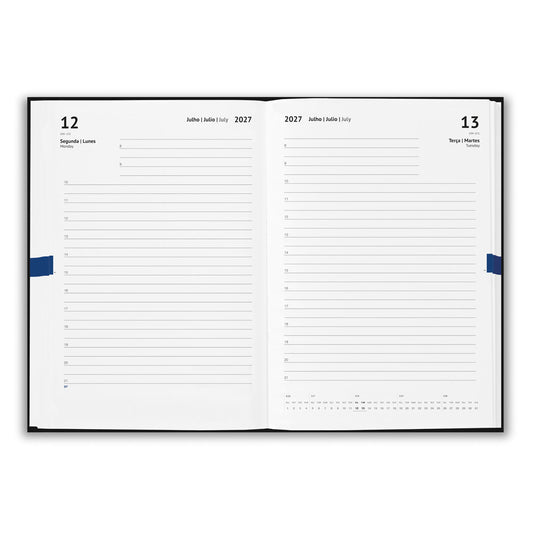Regalo promocional sostenible con agenda A5 y papel FSC™