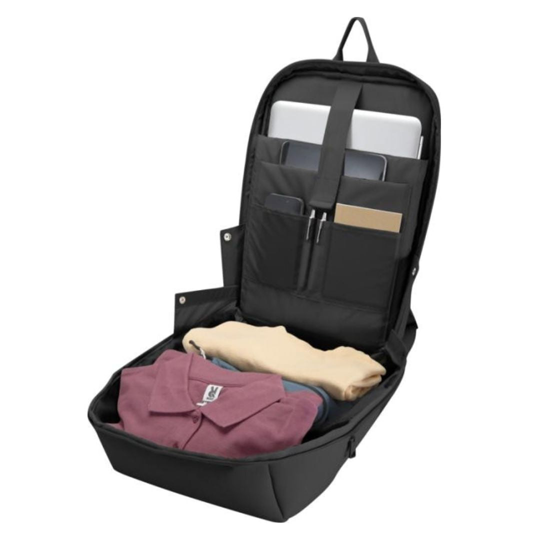 Mochila corporativa con huella de carbono calculada de 2,06 kg CO2-eq