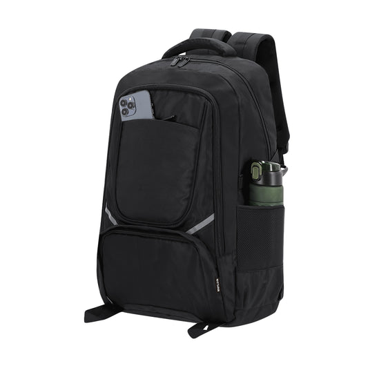 Regalo promocional sostenible con mochila de nylon reciclado y múltiples bolsillos