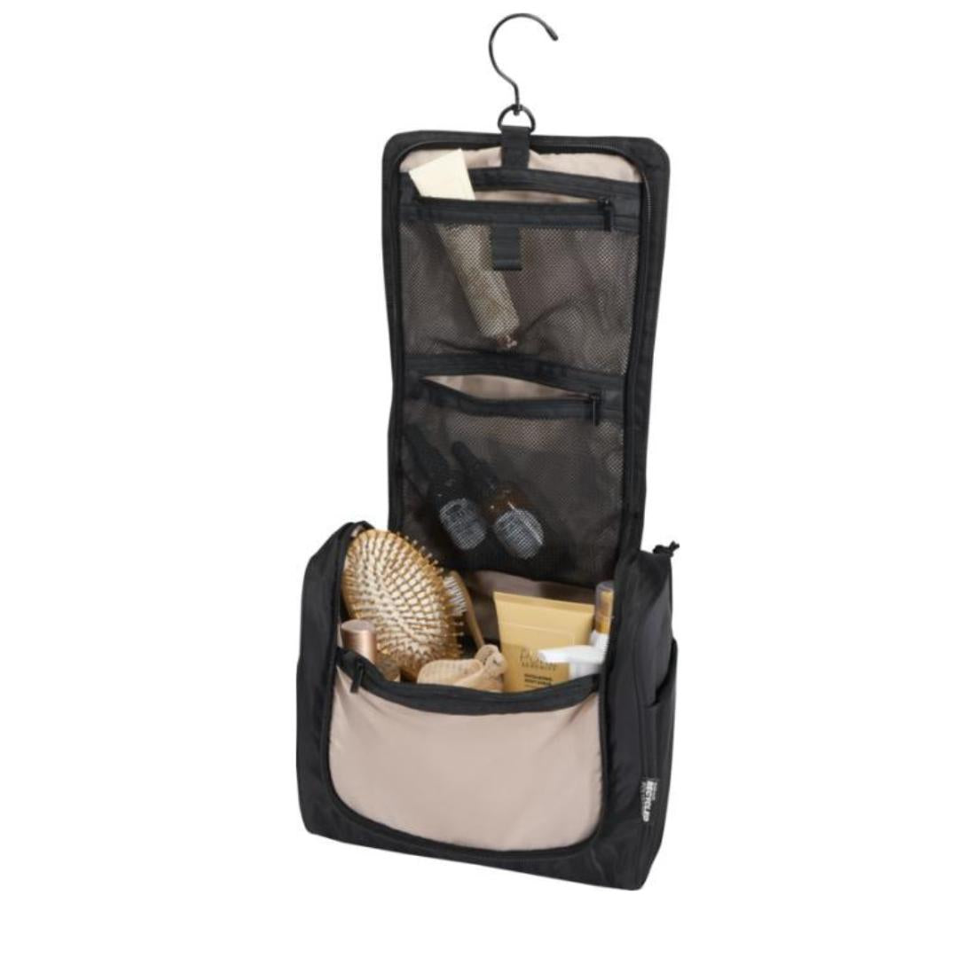 Sistema colgante neceser reciclado sostenible perfecto para hoteles congresos y viajes profesionales