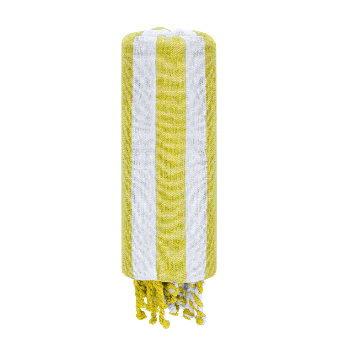 Pareo toalla corporativo con flecos decorativos para campañas de verano