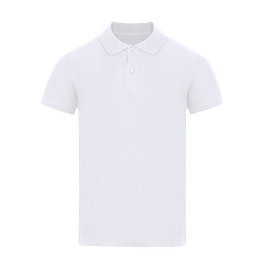 Polo adulto blanco para personalización con logo
