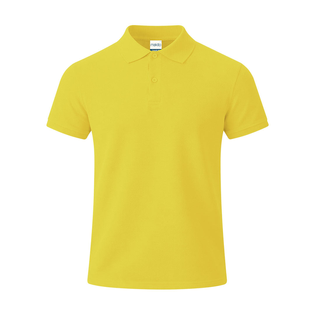 Polo Charles amarillo para merchandising para empresas