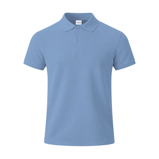 Polo Charles azul claro personalizado con logo para eventos