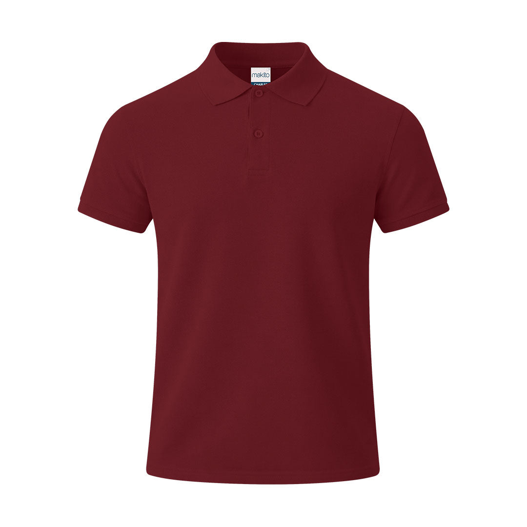 Polo Charles granate para productos promocionales personalizados