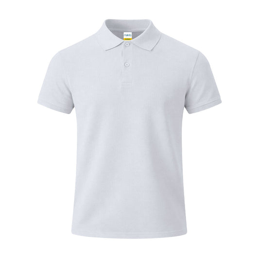 Polo Infantil Charles Blanco De Algodón Piqué Personalizable