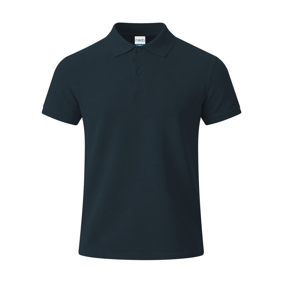 Polo Charles marino de algodón para merchandising ecológico