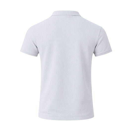 Polo Charles blanco para colegios, actividades y campañas promocionales