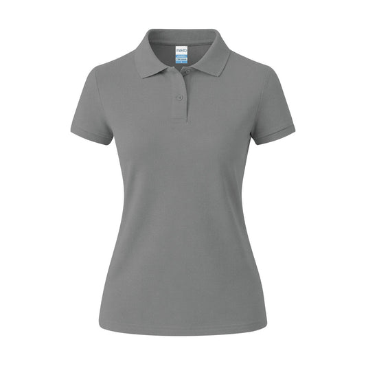 Polo mujer Charles gris personalizado con logo para eventos