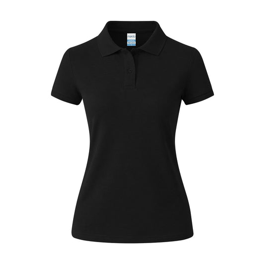 Polo mujer Charles negro para productos promocionales personalizados