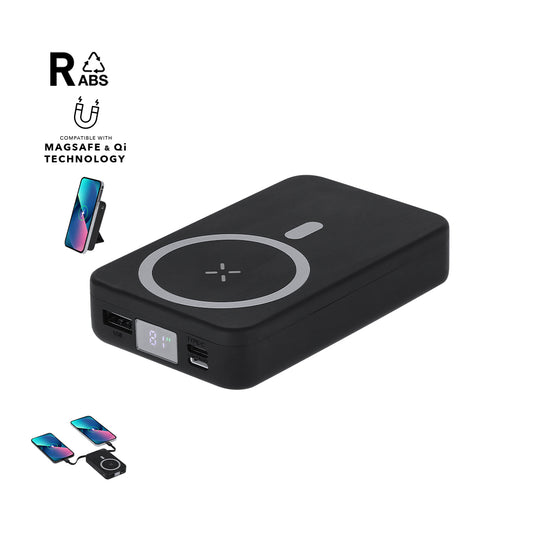 Power Bank sostenible Granzax de ABS reciclado personalizada para empresas