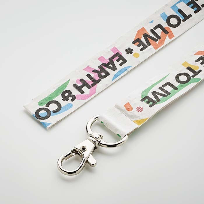 Lanyard plantable con mezcla de flores silvestres para eventos