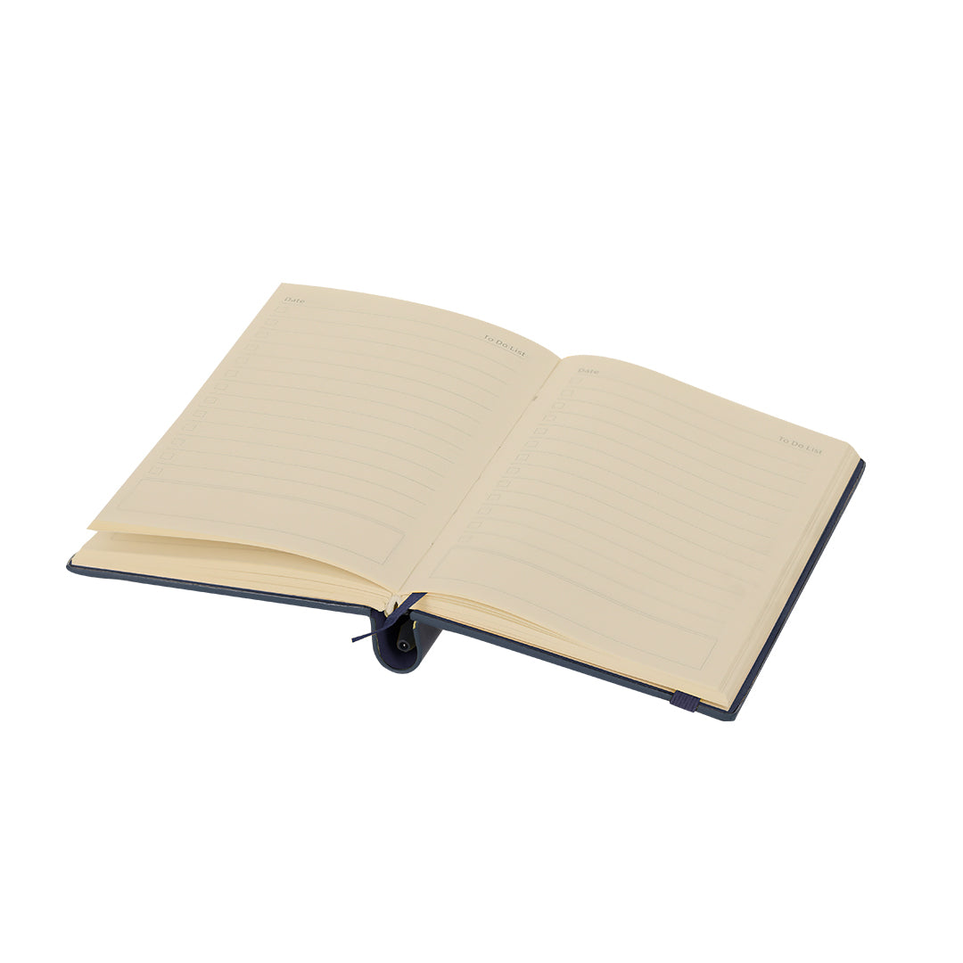 Regalo promocional sostenible con bloc rígido y bolígrafo de aluminio reciclado