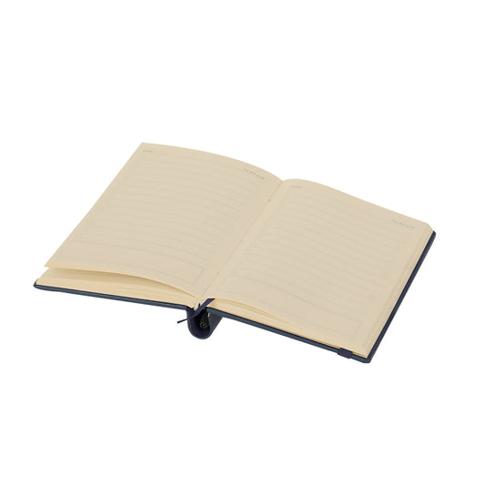 Regalo promocional sostenible con bloc rígido y bolígrafo de aluminio reciclado