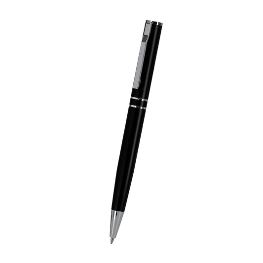 Producto promocional personalizado con bolígrafo pulsador y roller con capucha