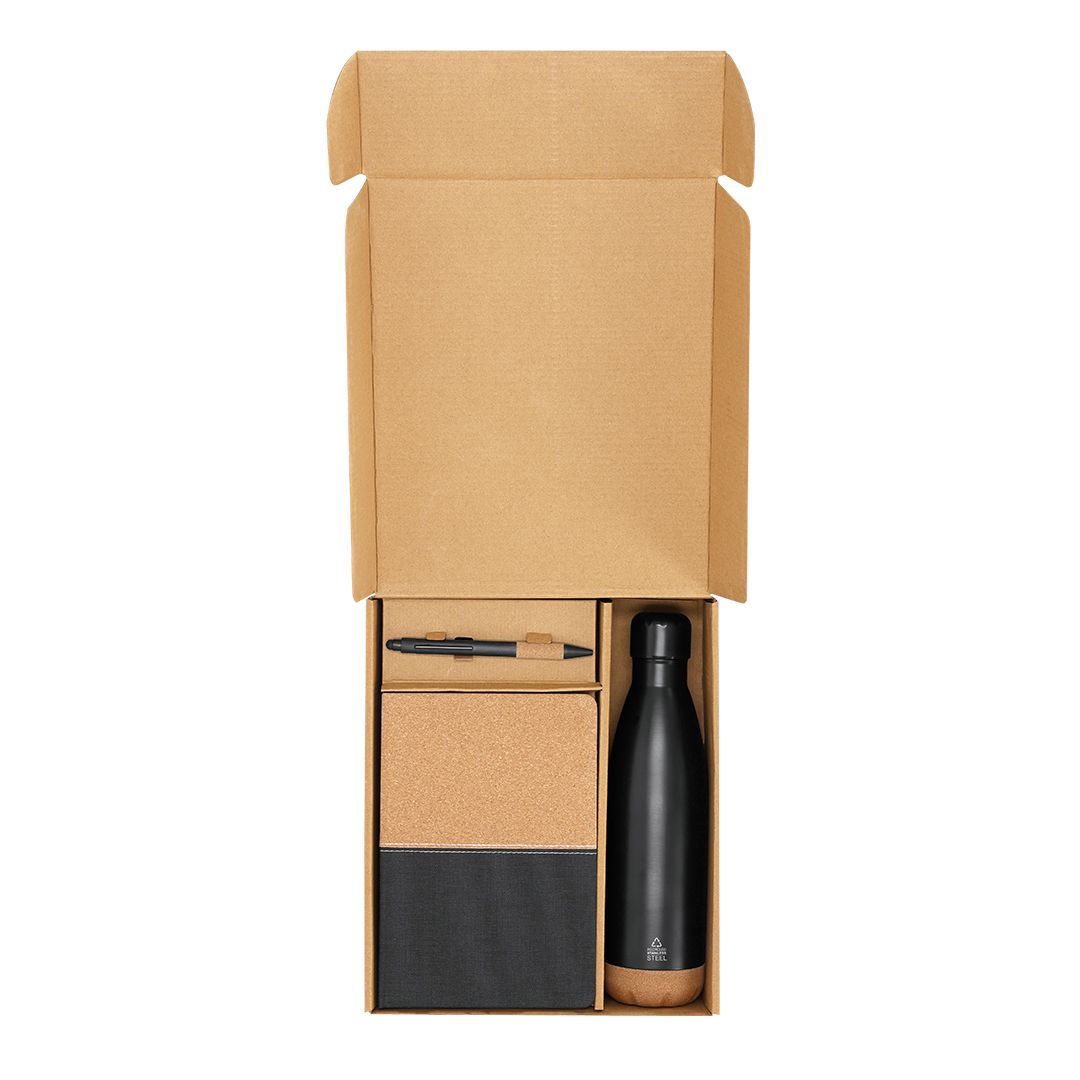 Regalo corporativo con bidón de acero inoxidable reciclado de 500 ml