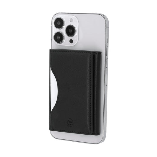 Tarjetero corporativo con cierre plegable y fijación móvil magnética