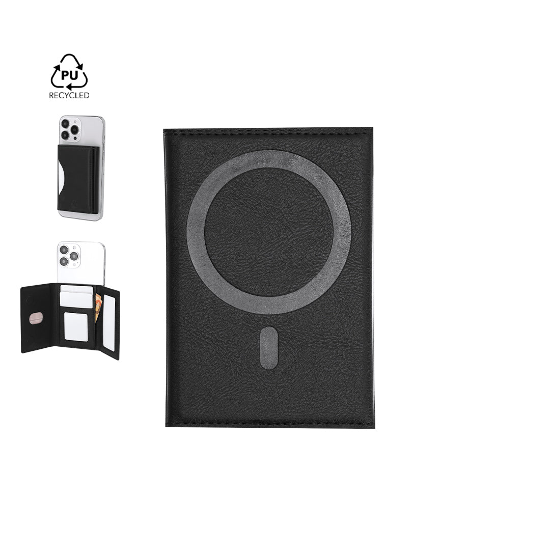 Tarjetero sostenible Enkor de PU reciclada personalizado para empresas