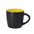 Taza Bibarsi amarilla con exterior negro mate para merchandising ecológico