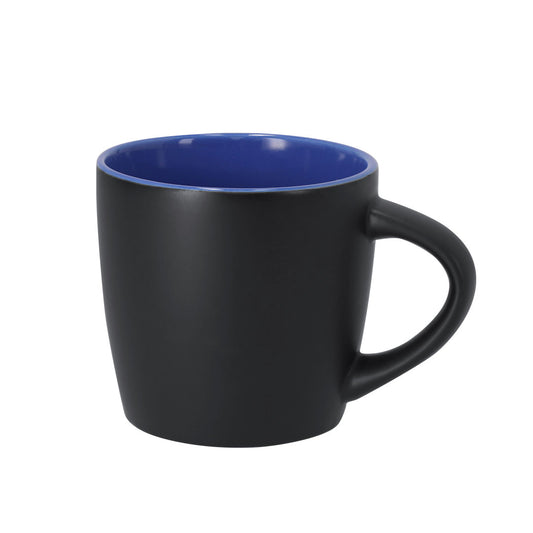 Taza Bibarsi azul de cerámica para regalos corporativos personalizados